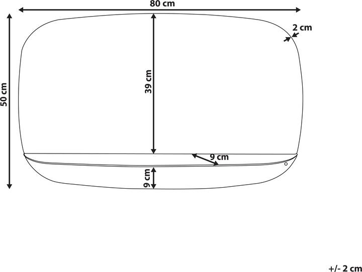 Actual product image Beliani Dosnon (80 x 50 cm)