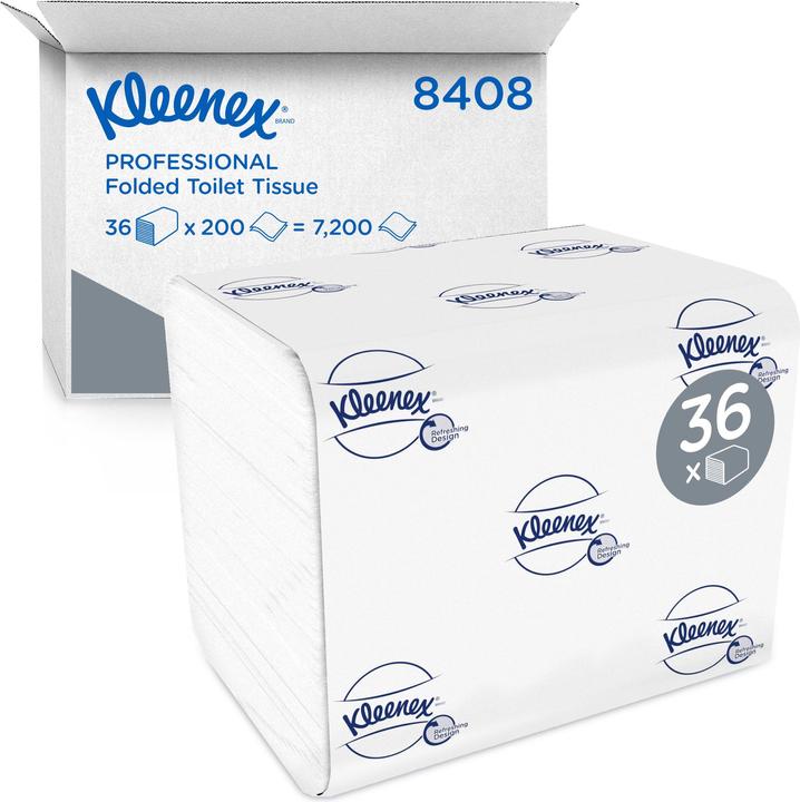 Actual product image Kimberly-Clark ULTRA Toilet Tissue Bulk White 200 F2 (36 x)