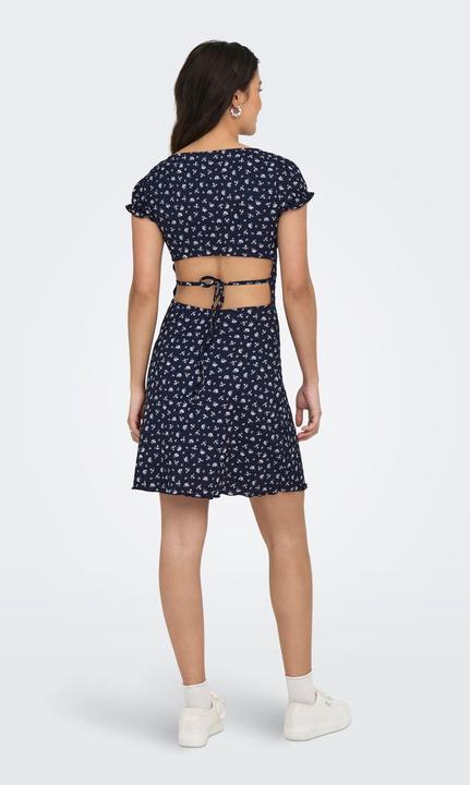 Actual product image Only Normal geschnitten V-Ausschnitt Glockenärmel Midikleid Kleid (XL)