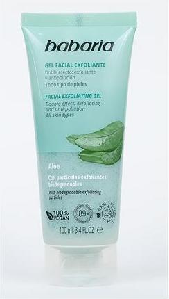 Actual product image Babaria Aloe Vera Gel Exfoliante Facial - Exfoliating Gel for All Skin Types - 100ml (Gel, 100 ml)