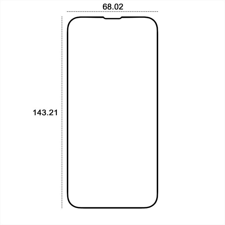 Actual product image Etteri tempered glass 9D for iPhone 13 / 13 Pro / 14 6,1" (Apple iPhone 13)