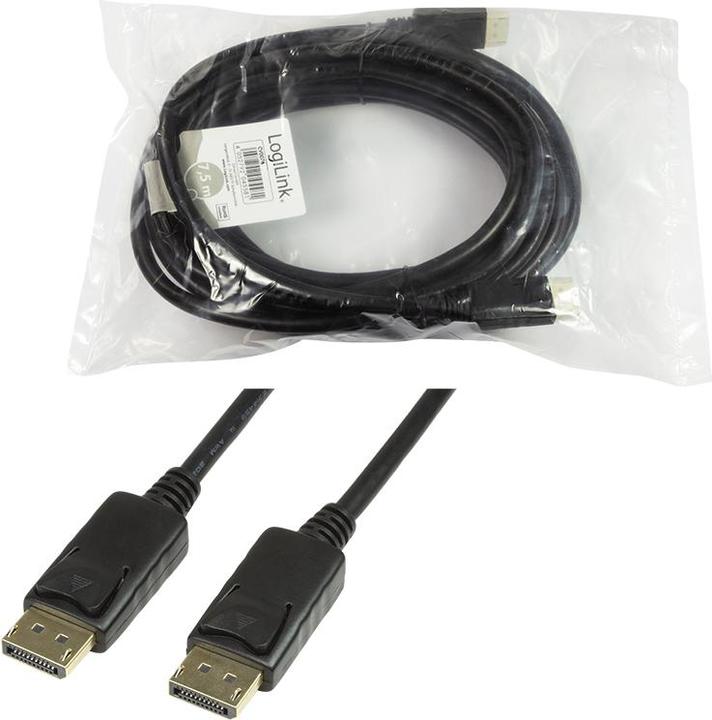Immagine prodotto LogiLink DisplayPort — DisplayPort (7.50 m, DisplayPort)