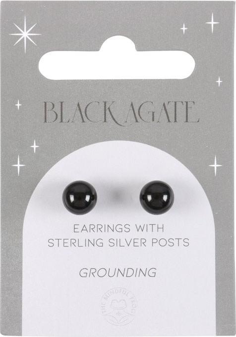 Actual product image Something Different Semi Precious Agate Stud Earrings (100% synthetic material)