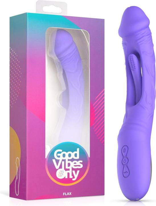 Image du produit Good Vibes Only Flax - Godemiché vibrant avec stimulateur du point G
