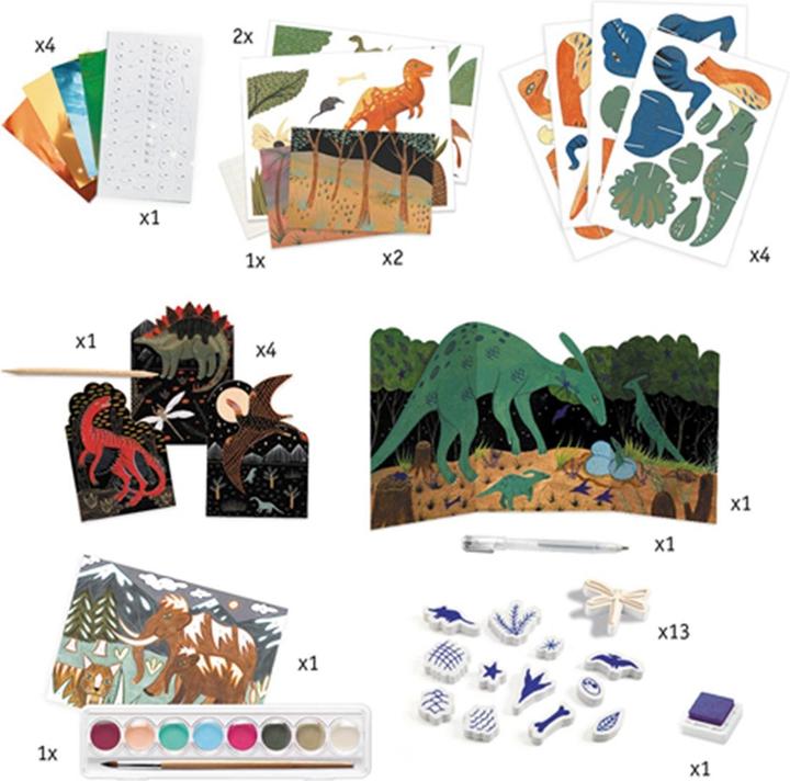 Image du produit Djeco Ensemble créatif dinosaures