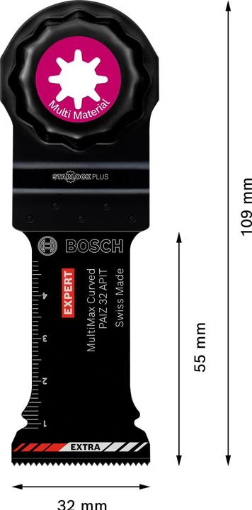 Image du produit Bosch Professional Zubehör Expert MultiMax PAIZ 32 APIT Lame pour outils multifonctions, 32 mm