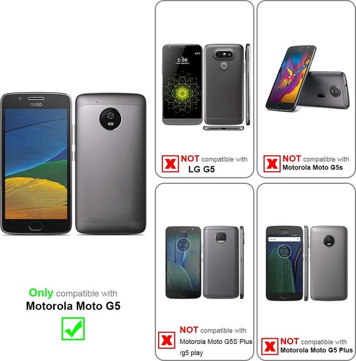 Produktbild Cadorabo Book Invisible Magnet Cover (Motorola Moto G5)