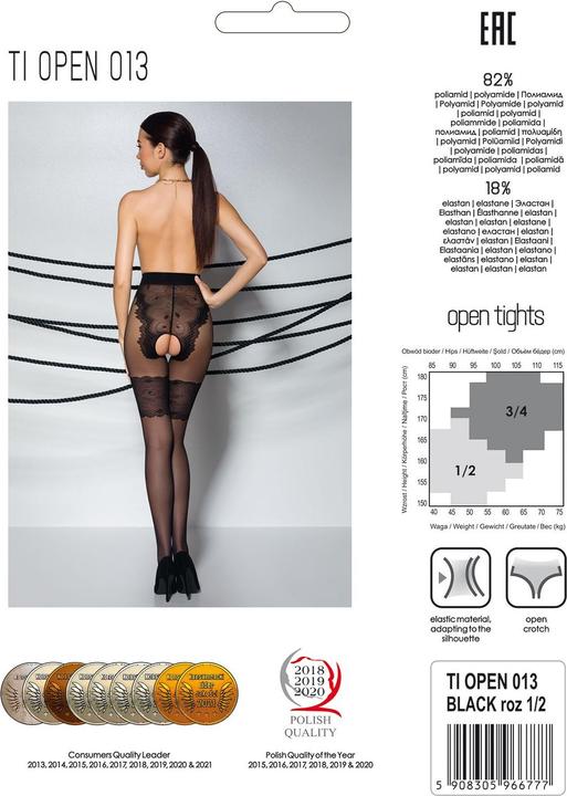 Produktbild Passion Strumpfhose ouvert "Thiophene 013" (20/40DEN) (XL)