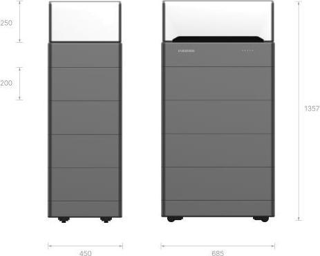 Actual product image Weess ZUGSPITZE home energy storage system with 10KW inverter (10000 Wh, 181 kg)