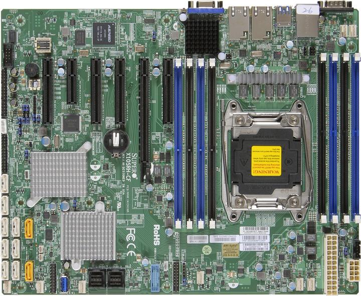 Image du produit Supermicro X10SRH-CF : Intel E5-2600v3 Xeon (LGA 2011-v3, Intel C612, ATX)