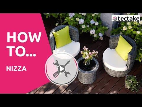 Immagine prodotto tectake Gruppo di seduta Rattan Nizza