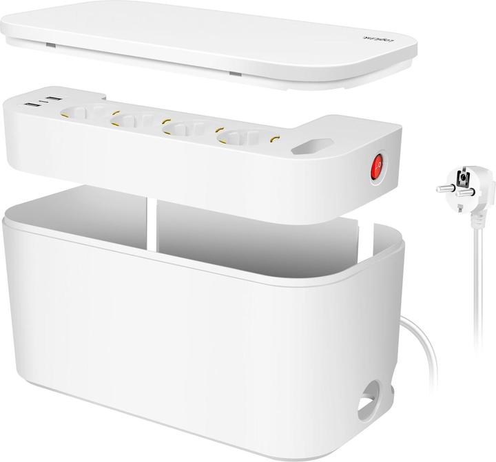 LogiLink Kit de boîte de câbles avec multiprise