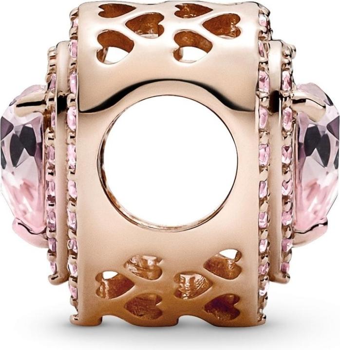 Immagine prodotto Pandora Charms/Beads a forma di cuore di rosa (Metallo, Lega metallica placcata oro rosa 14 carati)