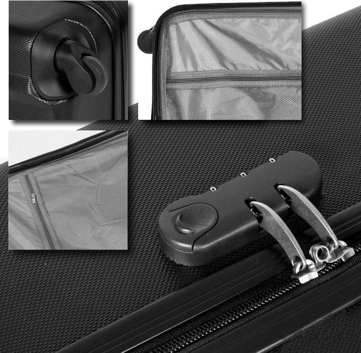 Actual product image tectake Hard case set (95 l, M (50 - 90l), L (90 - 115l))