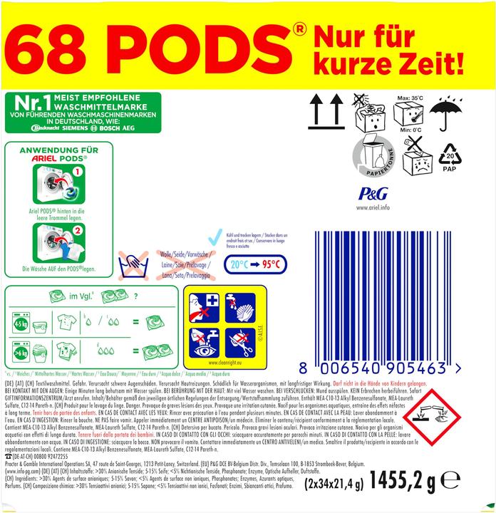 Produktbild Ariel All-in-1 (68 Waschgänge, Waschpods)