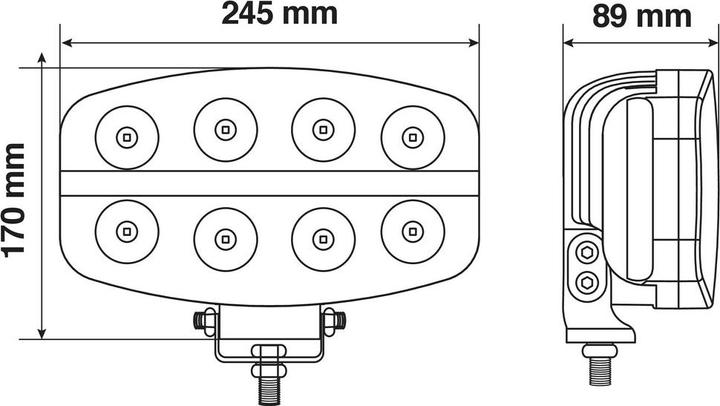 Immagine prodotto Lampa Nova Faretto LED con luce di posizione - 10/30 V