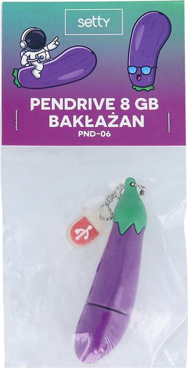 Produktbild Setty Pendrive 8GB Aubergine PND-06 (8 GB)