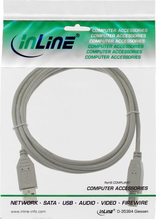 Image du produit InLine USB A - USB B (7 m, USB 2.0)