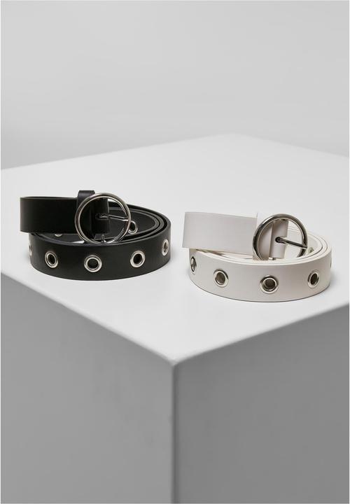 Immagine prodotto Urban Classics Cintura a occhiello in pelle sintetica 2-Pack (S, M)