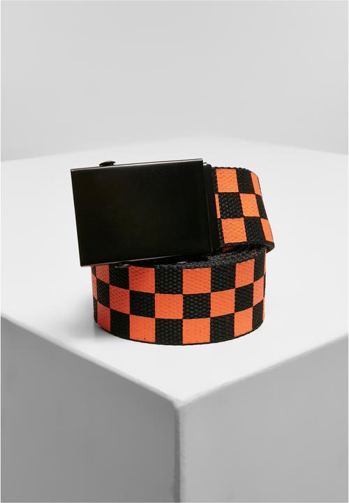 Produktbild Urban Classics Check And Solid Canvas Belt 2-Pack (L)