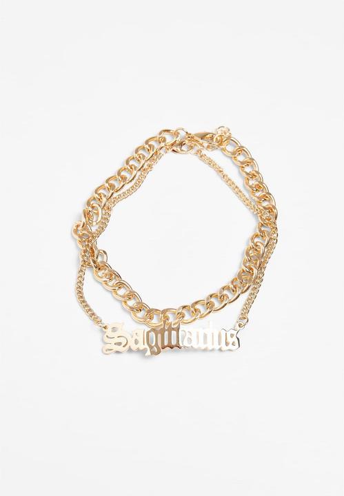 Produktbild Urban Classics Zodiac Golden Anklet (80% Eisen, 20% rostfreier Stahl)