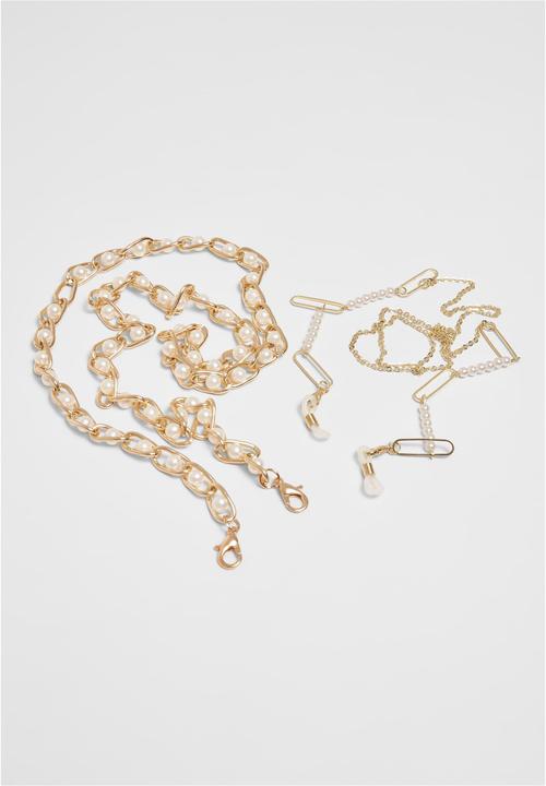 Produktbild Urban Classics Multifunctional Chain With Pearls 2-Pack (100% Eisen)