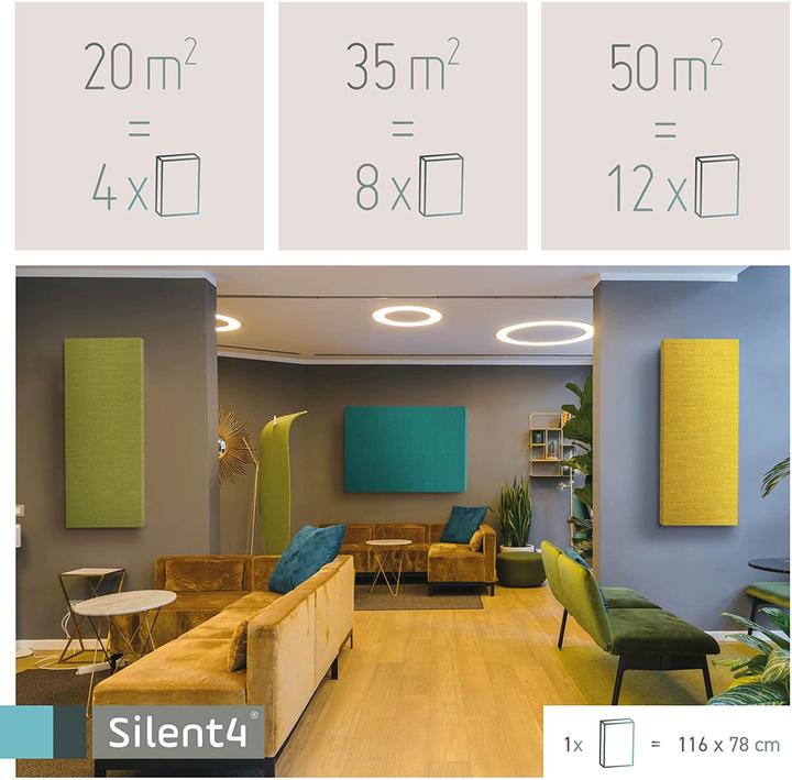 Produktbild Silent4 Schallabsorber Wand 116x78 cm Sand (1 Stk.)