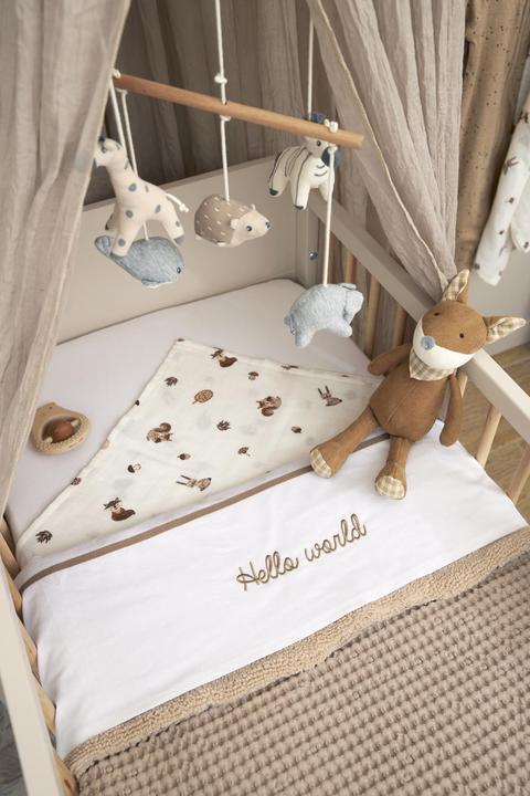 Productafbeelding Meyco Baby Forest Dieren Gaasluiers - Pak van 3 - toffee (70 cm, 70 cm)