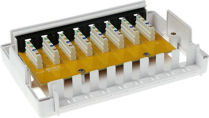 Produktbild Surface mounted box unshielded 8 ports CAT6. Type: CAT6 Mountbox c6 8 prt unshielded