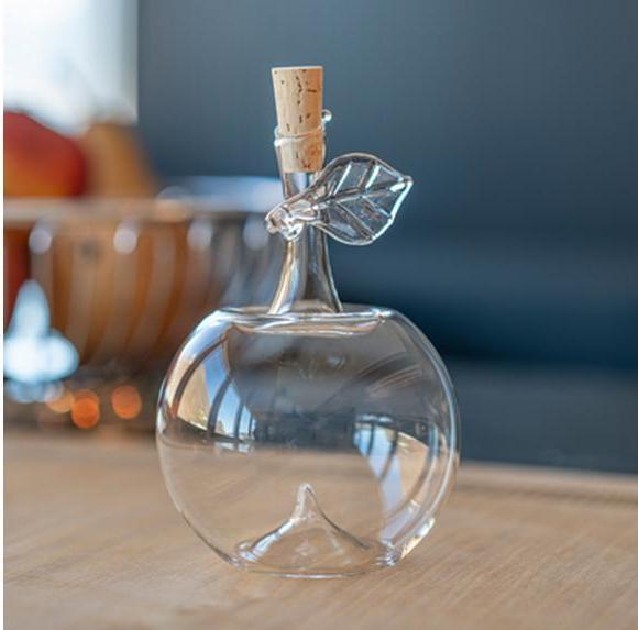 Immagine prodotto Glasi Hergiswil Bottiglia Mela 200 ml, 1 Stück, Transparent (2 dl, 1 x, Bicchieri da liquore + bicchieri da grappa)