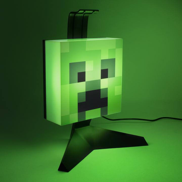 Actual product image Paladone Products MINECRAFT - Tete de Creeper - Support pour casque avec Lampe