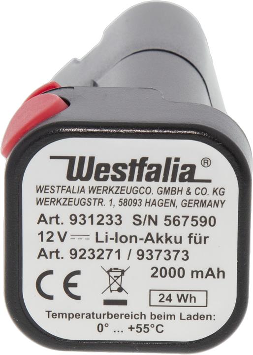 Produktbild Westfalia Ersatzakku zu Akku Gras- und Strauchschere 10,8 Volt Li-Ion (10.8 V)