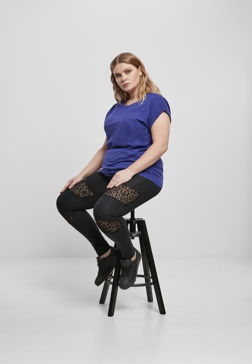 Image du produit Urban Classics Ladies Flock Lace Inset Leggings (XS)