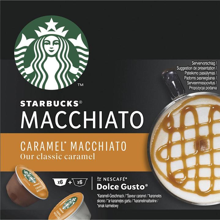 Actual product image Starbucks Caramel Macchiato by Nescafé Dolce Gusto (6 x Port.)