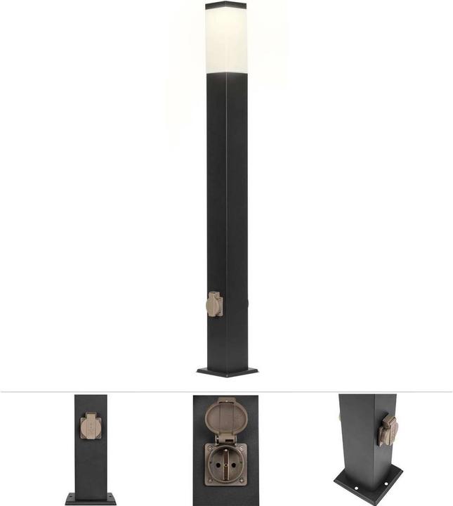 Productafbeelding Grafner Staande lamp met 2 stopcontacten (E27, IP44)