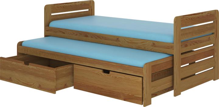 Produktbild ADRK Furniture Doppelbett mit Matratzen TOMI 180x80 (180 x 80 cm)