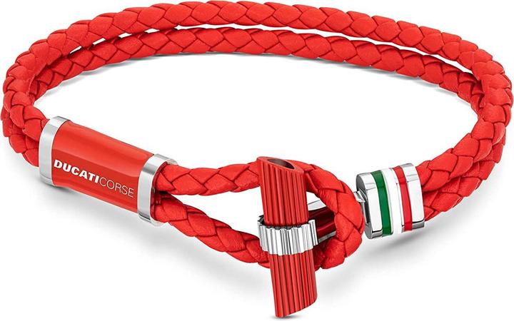 Ducati Collezione T Armband (20 cm, Leder)