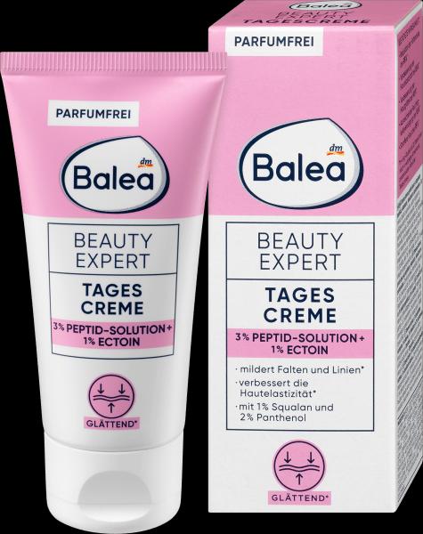 dm Balea Beauty Expert Tagescreme mit 3% Peptid-Solution & 1% Ectoin (50 ml, Tagescreme)