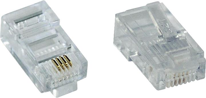 Image du produit InLine Pack de 100 connecteurs modulaires 8P4C RJ45 à sertir sur câble plat (RNIS)