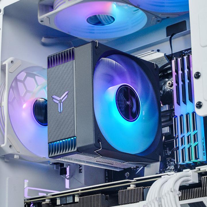 Actual product image Jonsbo CR-1000 EVO CPU cooler, ARGB - black (154 mm)