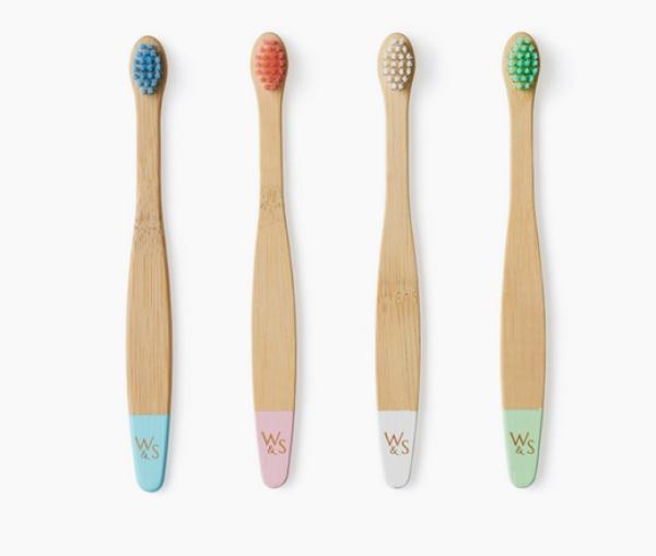 Actual product image Wild and Stone Baby Bamboo Toothbrush Set (Extra soft, 4 x)
