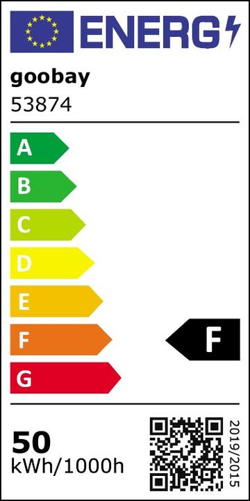 Energie-Label Goobay LED-Aussenstrahler, 50 W (4260 lm, IP65)