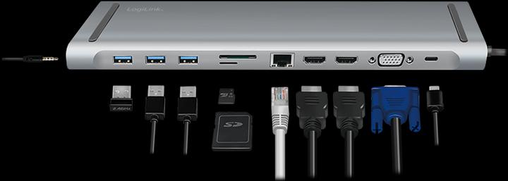 Actual product image LogiLink UA0373 (USB-C, 11 Ports)