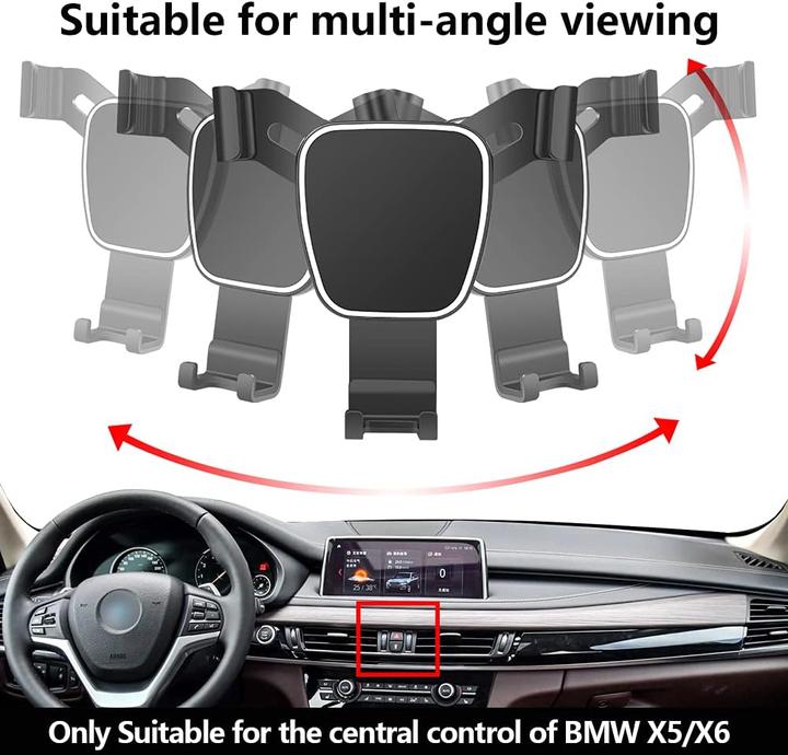 Produktbild Lunqin Kfz-Handyhalterung für BMW X5/X6 Modelle (2014-2019)