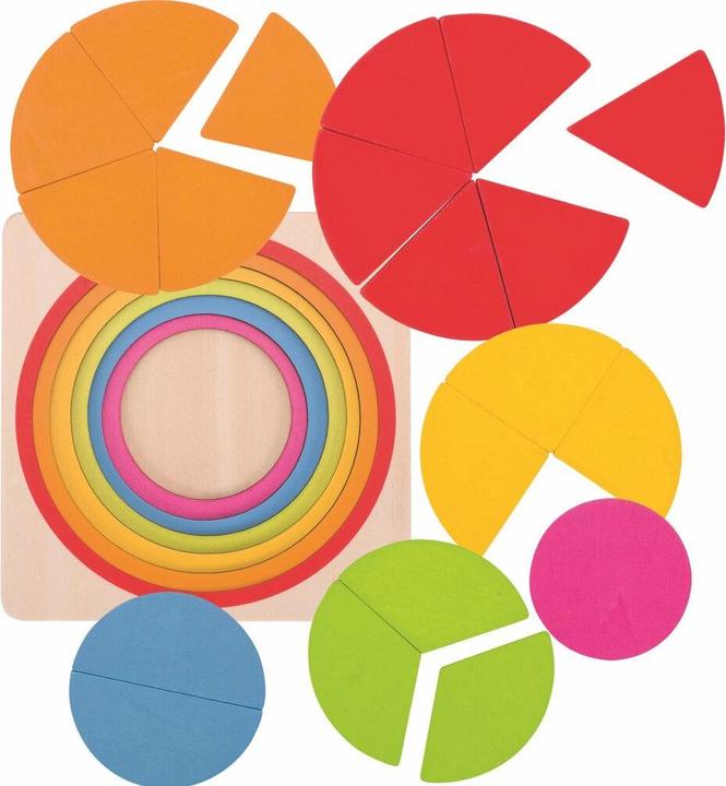 Produktbild Goki Schichtenpuzzle Kreis (21 Teile)