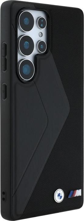 Immagine prodotto BMW Leather Oversized Stripes MagSafe case for Samsung Galaxy S25 Ultra - black (Samsung Galaxy S25 Ultra)