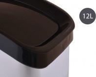 Image du produit Berilo poubelle basculante en plastique argent 12 (12 l)