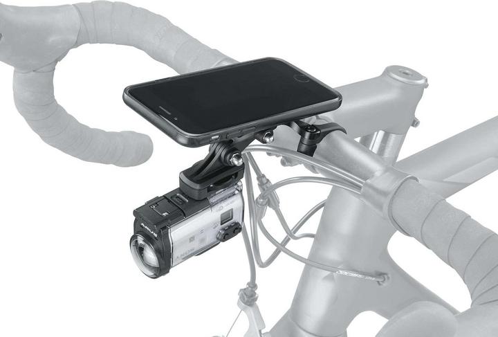 Actual product image Topeak RideCase Centre Mount bracket for 31.8mm max. load 200g, for RideCase/Garmin/GoPro (GoPro)