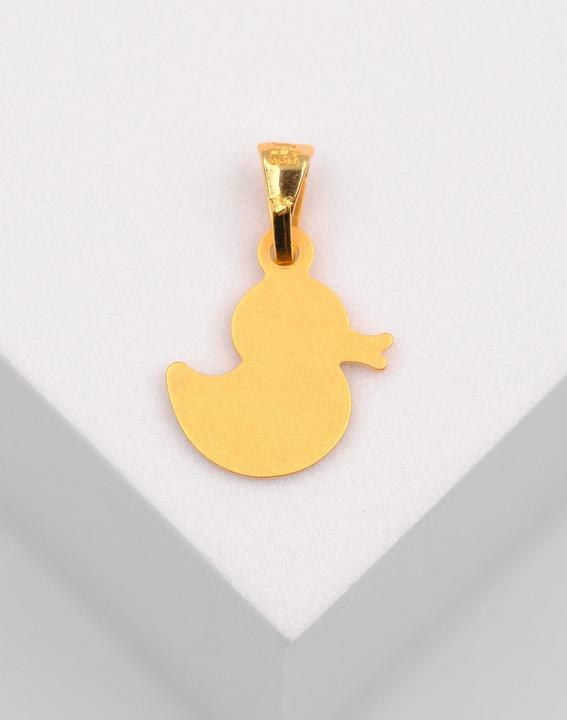 Immagine prodotto Muau Ciondolo anatra oro giallo 750, 18x11 mm (Oro 750/18 K)