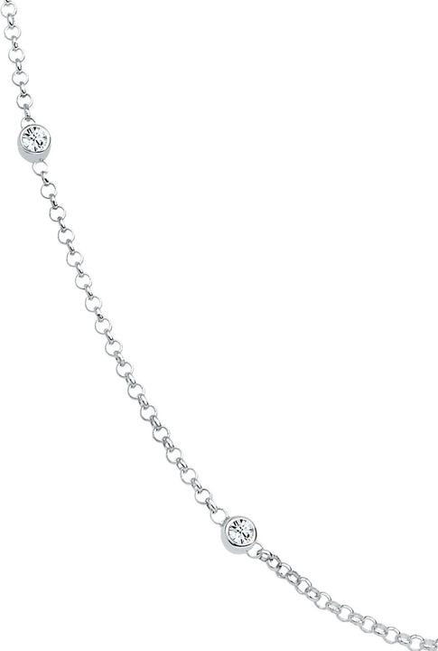 Immagine prodotto Elli Basic-Kette mit Kristallen (Argento, 45 cm)